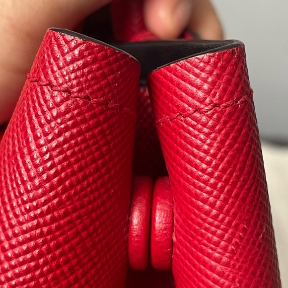 Prada Scarlet Leather Tote - Picture 9 of 16